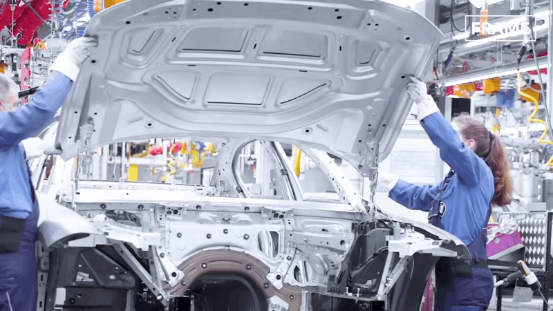 quy trình sản xuất oto