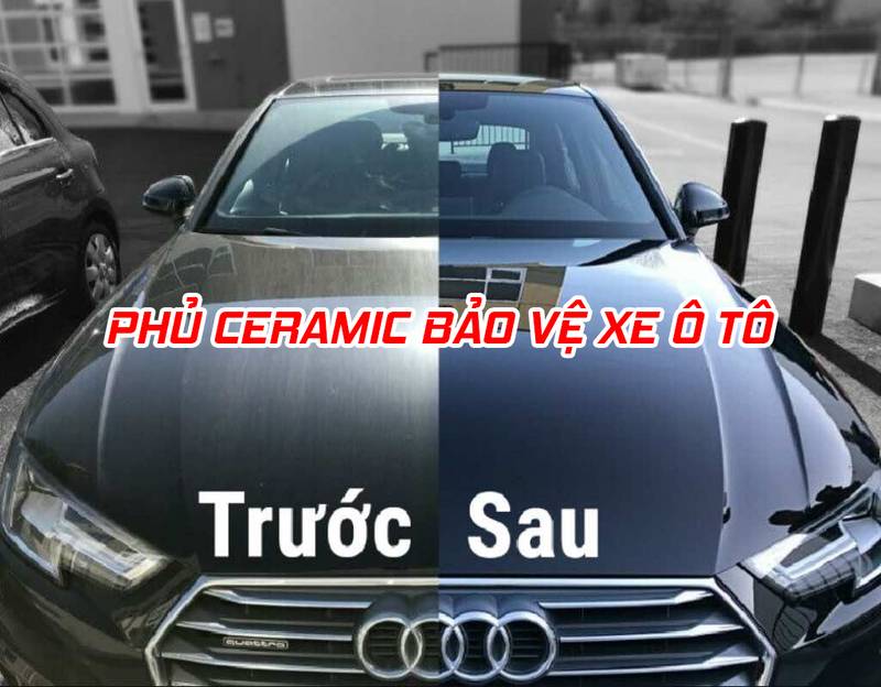 quy trình phủ ceramic cao cấp cho xe ô tô