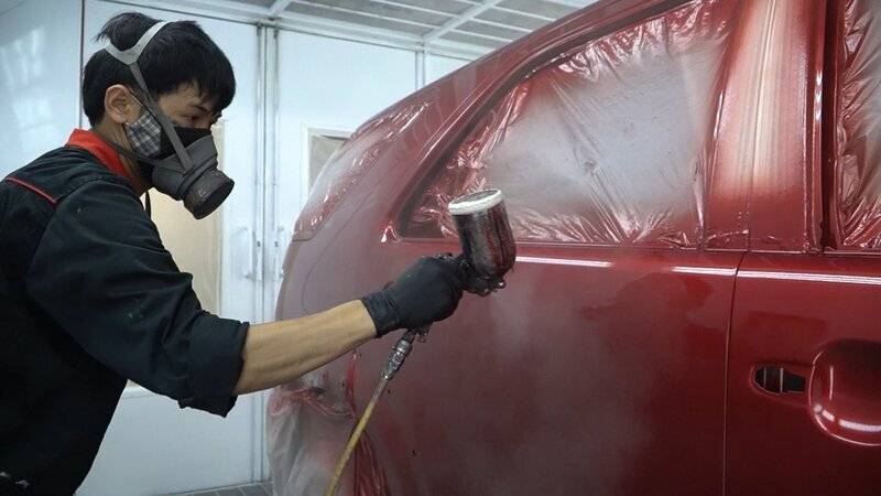 quy trình sơn xe chuyên nghiệp cho ô tô