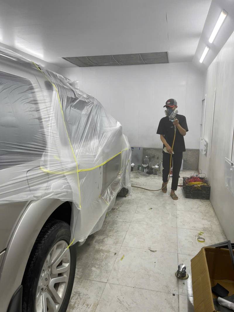 Thứ tự sơn xe ô tô đúng quy trình sơn xe chuyên nghiệp